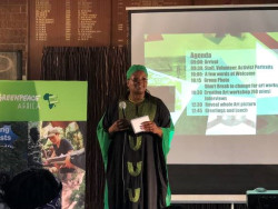 Greenpeace Africa's Executive Director, Njeri Kabeberi welcomes participants in Johannesburg.jpg